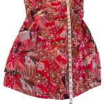 Chufy Khin Pink Floral Print One Shoulder Ruffled Dress Women’s Size Medium Photo 4