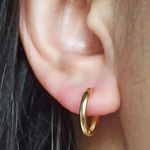 Deal Of The Day/15mm Huggies/ Gold Over Sterling Silver Photo 1