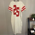 Daily Practice Sporty White and Red Dress Photo 4