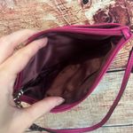 Coach Authentic  Clutch Wristlet Hot Pink Fuchsia Pebbled Leather 8x5 Photo 2