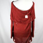 Forever 21 NWT Distressed Burnt Orange Rust Knit Off the Shoulder Plus Size Top Size 2X Photo 4