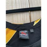 Willy Black Bamboo Shift Dress Small Black Yellow‎ Summer Beach Sundress Spring Photo 3