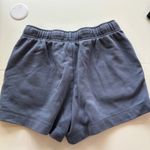 Nike  women Sweat Shorts Navy Blue Embroidered Logo Drawstring Athletic Size M Photo 2