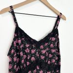 Torrid Tea Length Woven Jacquard Lace Trim Cami Dress Dark Romantic Floral 12 Photo 2
