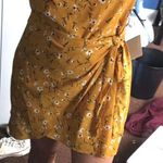 Yellow Tie Back Dress Size M Photo 0