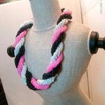 Nordstrom Tricolor Braided Seedbead Necklace (A63) Photo 2