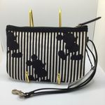 Dooney & Bourke  Black and White Striped Wristlet Photo 4