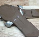 Olivia Miller  Slide Sandal Womens 8 Silver Glitter Retro Slip On Open Toe Casual Photo 4