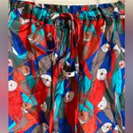 Tucker New Multicolor Parrot Deco Silk Blend Shorts #MBG Red Size M Photo 7