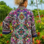 Johnny Was heavily embroidered Hannah Kimono NWT Photo 10