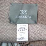 SOIA & KYO Soia Kyo Yadira OS Scarfigan Wrap Shawl Luxe Boho Fringe Scandi Parisian Preppy Photo 5