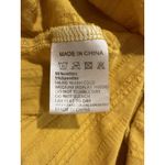 And The Why Yellow Crinkle Crop Top Medium Boho Long Sleeve M Women's Photo 11