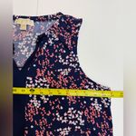 MICHAEL Michael Kors Navy and Pink Floral summer Dress size L Blue Size L Photo 5