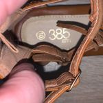 385 Fifth Brown Indian Boho Fringe Tan Sandals Zip Up Photo 7