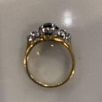 Vintage pretty “sapphire” pear shaped ring Blue Photo 4