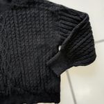 Vince Camuto Women’s XL Black Mock Neck Cable Knit Pullover Relaxed Fit Sweater Photo 8