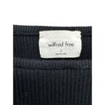Wilfred Free Cutout Ribbed Mini Dress Black Sleeveless Bodycon Aritzia S LBD Photo 4