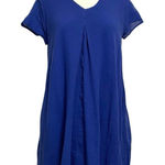 Soft Surroundings  Cotton Gauze Lightweight Shift Dress Pockets Blue size Medium Photo 0