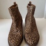 Lucky Brand  Natania Womens Boots Sz 9M Tan Leopard Safari Chic Tan Chunky Heel Photo 2