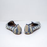 NEW Michele Lopriore Elyse Pointy Loafer Multicolor Blue Gold Stripe Flat Shoes Photo 2
