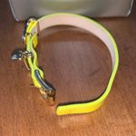 Juicy Couture  Pam & Gela Neon Yellow Buckle Bracelet w Good Heart Dangle Charm Photo 5