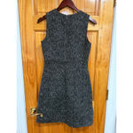 Theory  Black White Tweed Wool Blend Sleeveless Sheath Dress Size 6 Photo 3