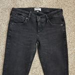 AGOLDE Chloe Low Rise Slim Jean Sz 25 Chelsea Washed Black Photo 4
