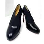 Christian Louboutin Toot Couverte 100 Black Elasticized Leather Booties EU 36.5 Photo 7