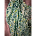 st. john's bay Women's  Green Floral Blouse 3X Plus Size Photo 4