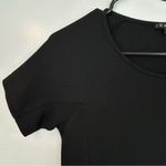 Theory  Edilina Purposeful Black Wool Blend Short Sleeve Mini Dress Size … Photo 8