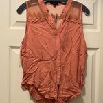 Marshalls Women's Sleeveless Button-Down Top - Orange Photo 0