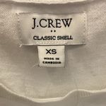 NWT J. Crew Factory Classic cotton cardigan shell Sz XS White Photo 4