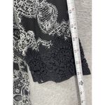 Nectar Clothing  Women's Romper Black Shorts Small Long Sleeve Sheer Surplice Photo 6