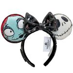 2024 Disney Parks Loungefly Nightmare Before Christmas Sally Jack Ears NWT Black Size undefined Photo 0