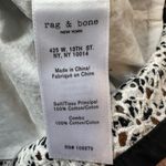 Rag and Bone  eyelet Lace Black & White Floral 'Flavia' Off-The-Shoulder Top Size S Photo 5