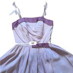 Vintage 1950's Blue Candi Jones Cali Party Prom DRESS Gown Fit & Flare Petticoat Purple Photo 10
