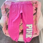 PINK - Victoria's Secret y2k vintage victoria’s secret PINK hot pink heart sequin letter sweatpants  Photo 1