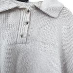 ZARA  ecru cropped chunky  knit sweater Small Photo 3