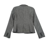 Banana Republic Herringbone Wool Tweed‎ Blazer Jacket Two Button Women's 2 Gray Photo 1