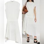 ALLSAINTS NEW  Leia Harley 2-in-1 Longline Sweater Vest Asymmetric Slipdress Set Photo 2