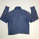 Blunauta Italian Linen Blue Gray Lightweight Denim Long Sleeves Button Shirt Top Photo 6
