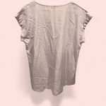 EXPRESS Cute  lilac zip front v-neck cap sleeve flowy boho blouse Photo 2