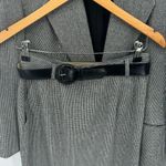 Vintage Evan Picone Houndstooth Skirt Suit Set Black Velvet Collar Womens 10 USA Photo 7