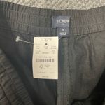 J.Crew  womens Linen shorts pull on drawstring NWT size Small Black Photo 1