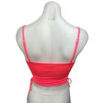 Princess Polly  Pink Spaghetti Strap Cinched Tie Cami Camisole Crop Tank Top Sz 0 Photo 1