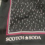 Scotch & Soda  • Black/Pink Pattern Scarf • 22"x22" Square Photo 1
