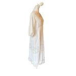 Soft Surroundings  Maxi Dress White Cotton Lace Boho Romantic Womens Size Small Photo 2
