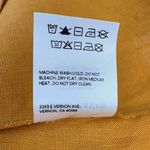 Reformation Women's Spring Bow Linen Corset A-Line Mini Dress | Sz 6 | Yellow Photo 13