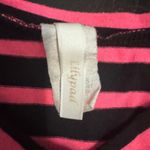 Lilypad Pink and Black Striped Knot Tank Size M Photo 4