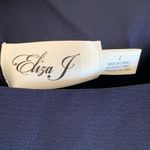 Eliza J NWT  Ruffle Front Sleeveless Floor Length Gown in Navy Blue Photo 7